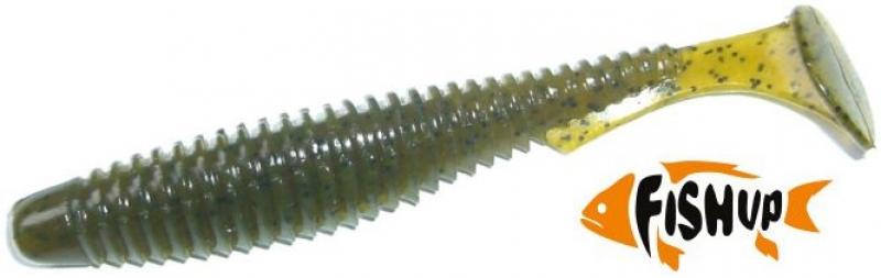 2.5` FishUp U-Shad - Green Pumpkin Seed | 074